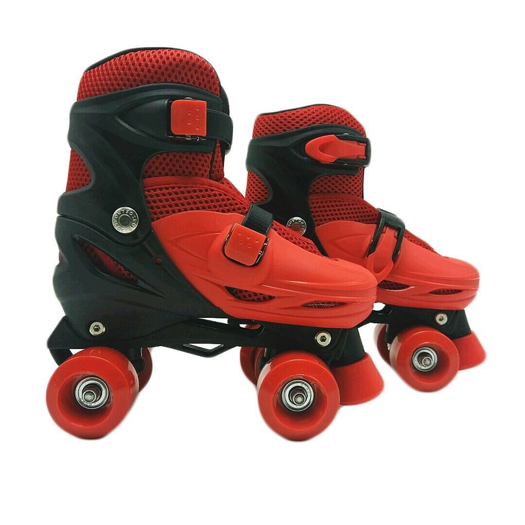 Giày trượt patin trẻ em 2 hàng bánh cho bé từ 2-10 tuổi đi được luôn không lo té ngã có thể điều chỉnh size