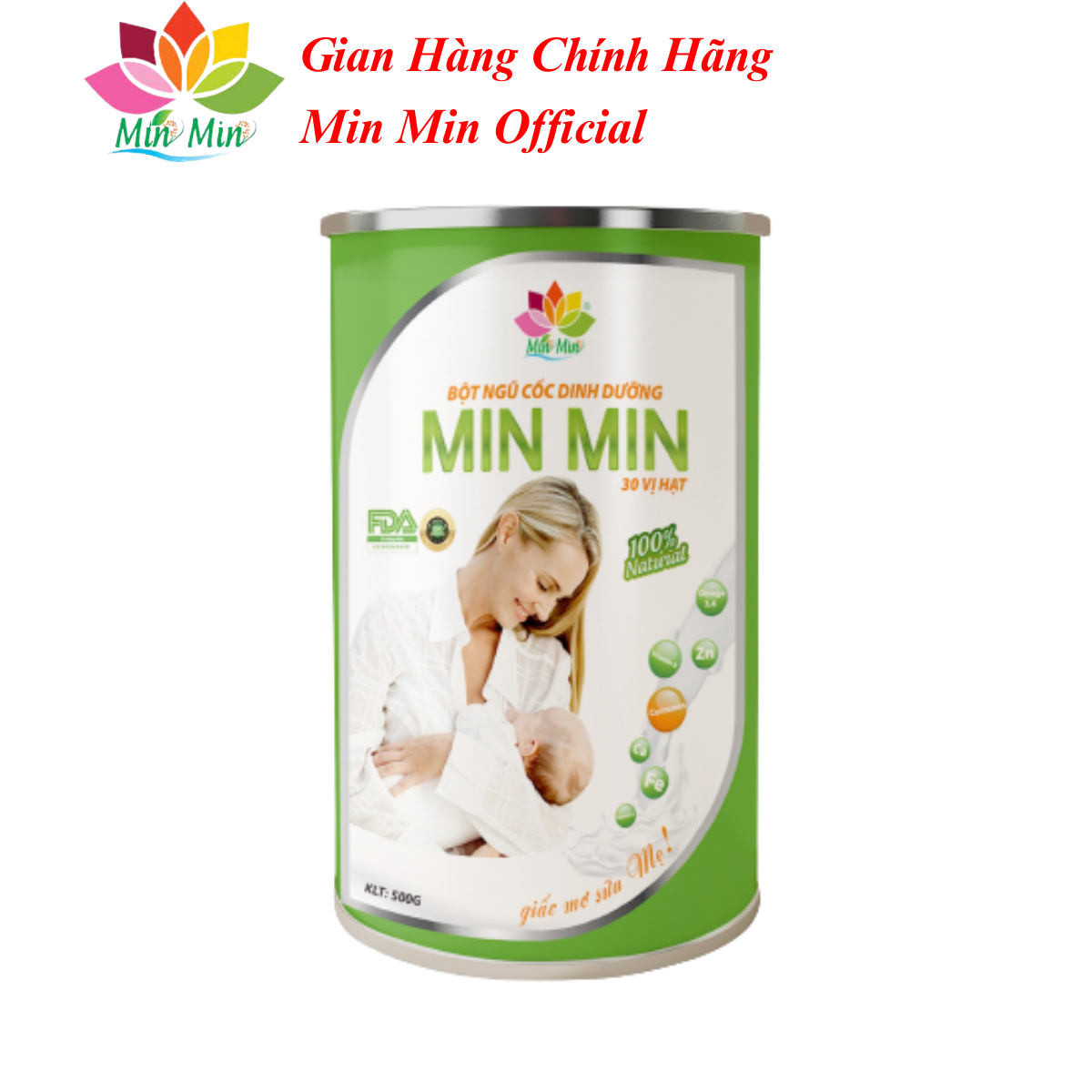 Ngũ Cốc Lợi Sữa Min Min 38 Hạt Nanocurcumin Combo 10 Hộp 5kg