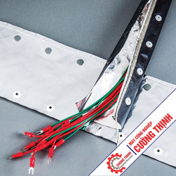 Vỏ bạt bọc dây điện cáp điện chống cháy chống nhiễu điện từ LPC có khuy bấm Cường Thịnh