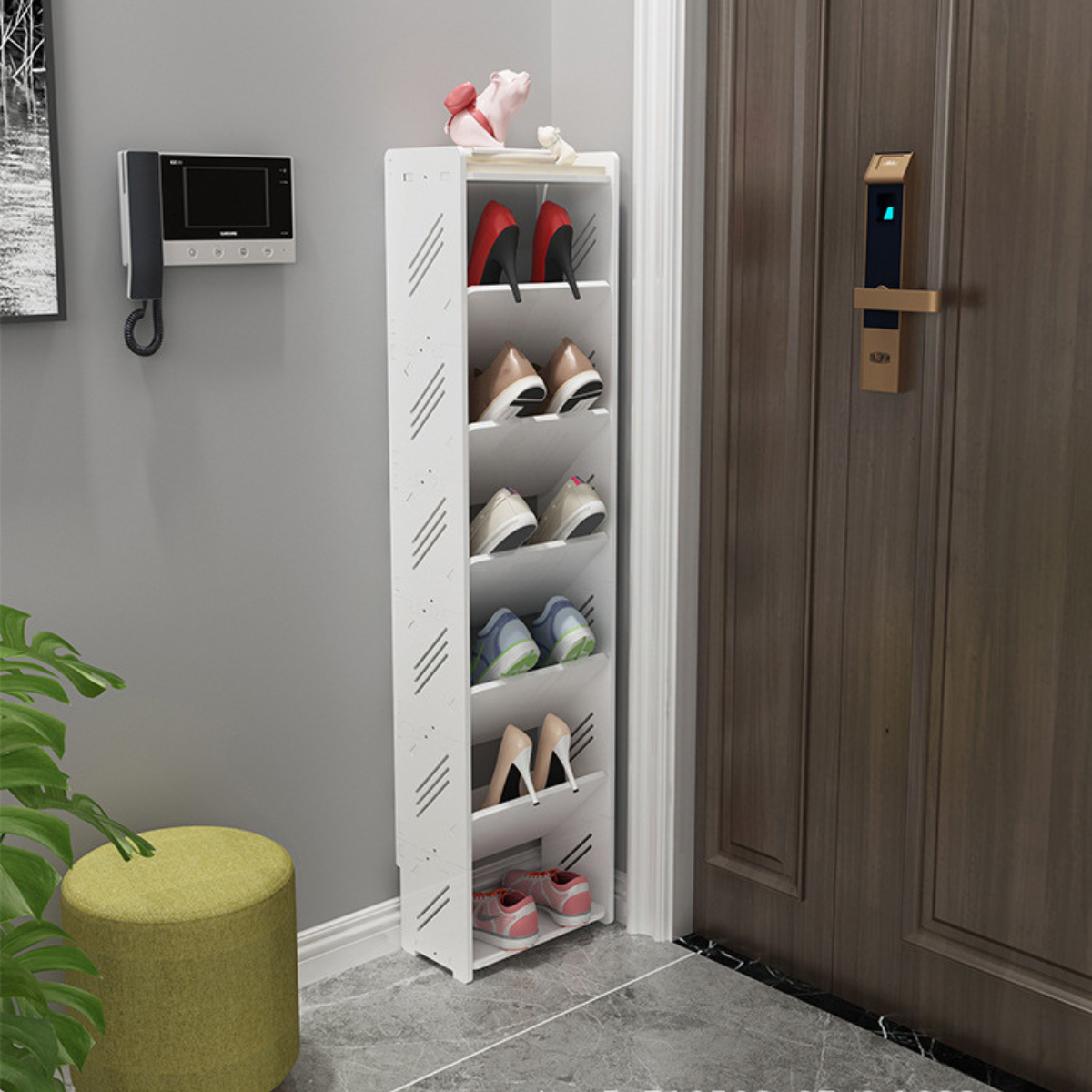 Kệ Để Giày Dép Tiết Kiệm Diện Tích Chống Nước, Giá Đựng Giày 6 Tầng Phong Cách Hàn Quốc 120*17*26 _Lốc Xoáy