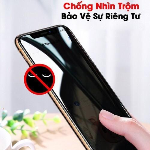 Kính Cường Lực Chống Nhìn Trộm dành Cho tất cả dòng iphone từ 6plus đến 12promax.