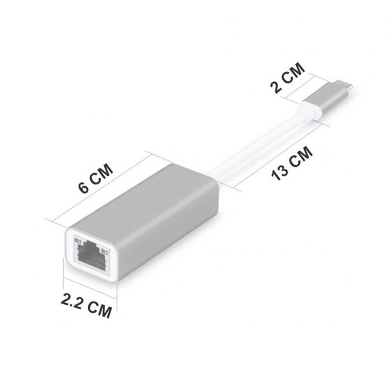 Adapter USB Type C ra Ethernet RJ45