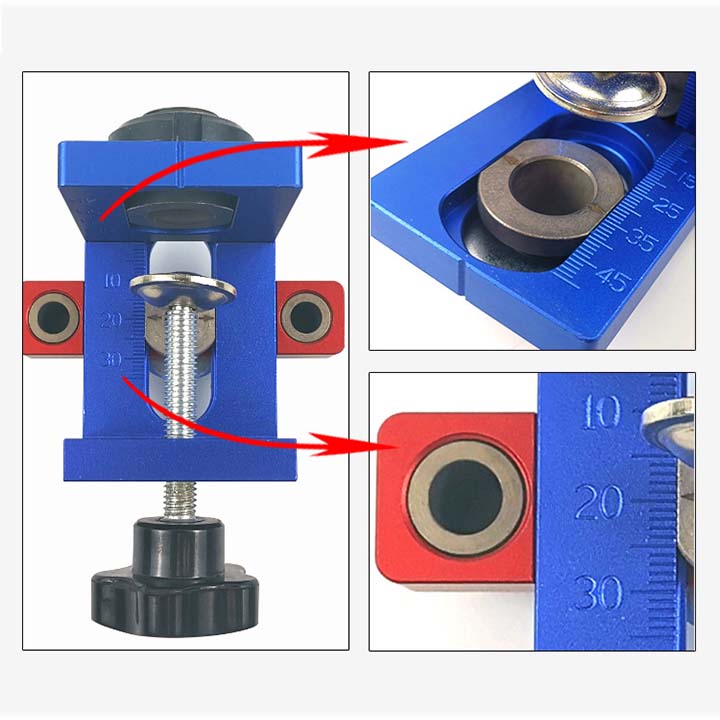 Bộ Cữ Khoan Ốc Cam Và Chốt Gỗ Bản FULL X150B
