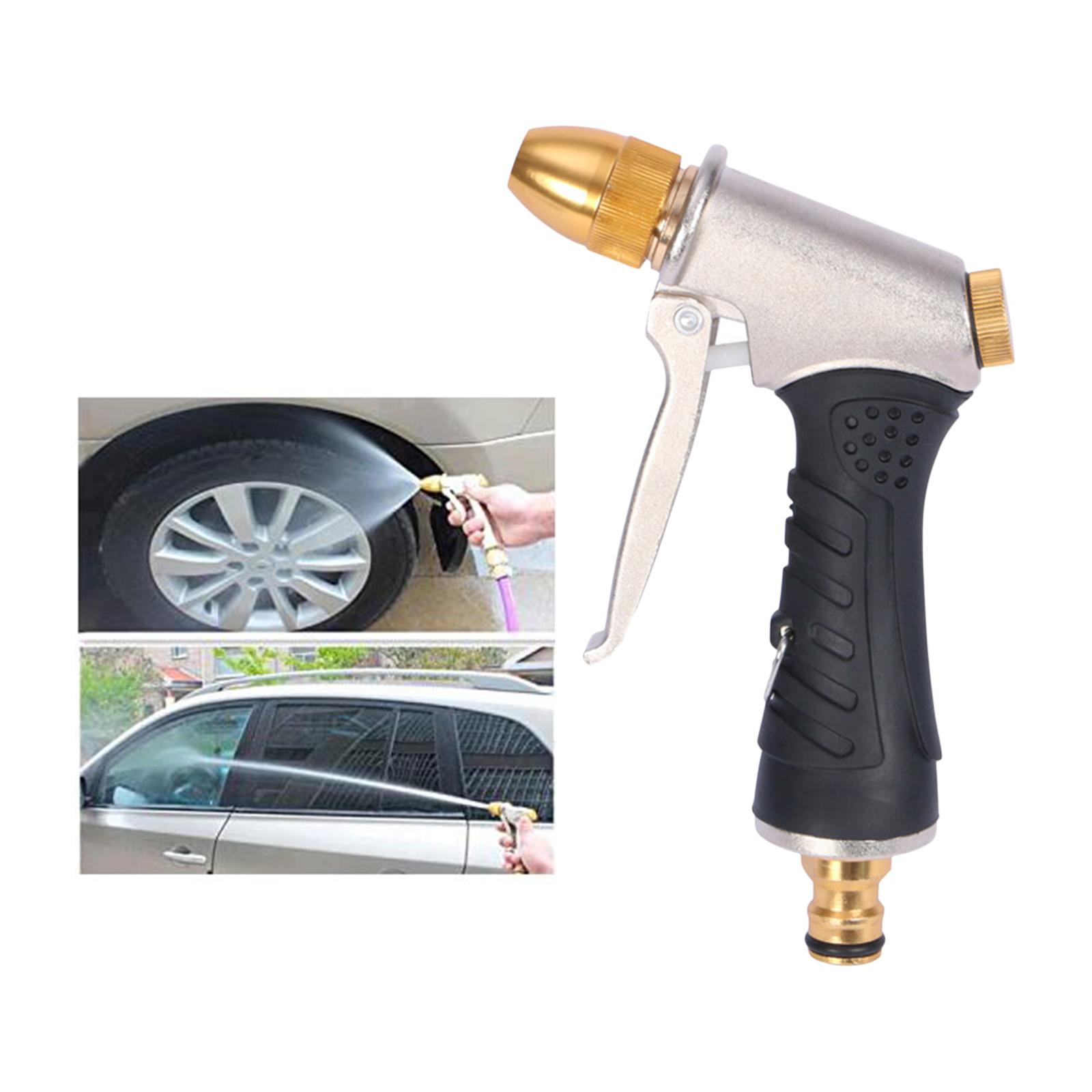 Garden Hose Nozzle Spray Nozzle Brass Heavy Duty Sprayer 4 Spraying Patterns