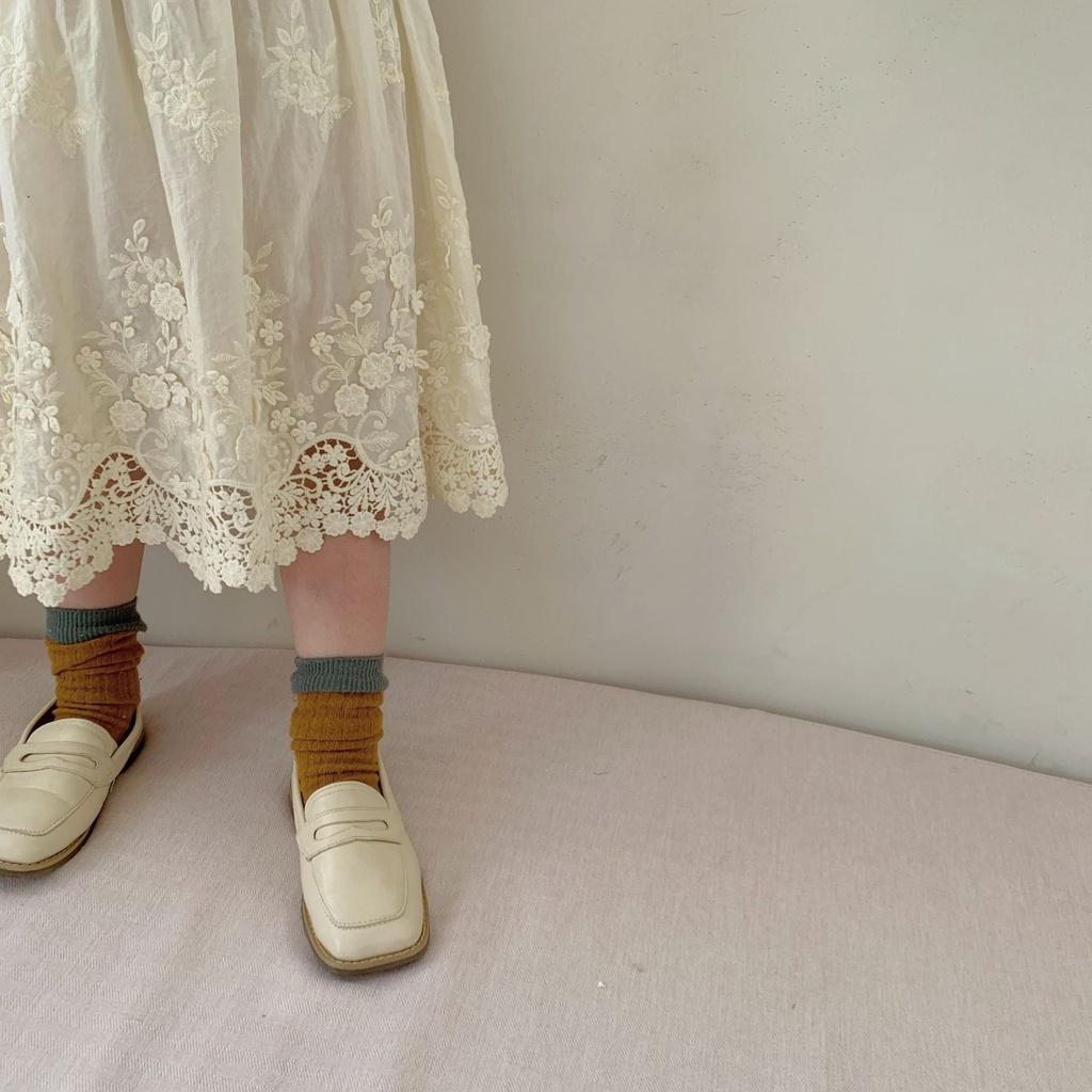 Chân váy thêu hoa Vintage cho bé gái