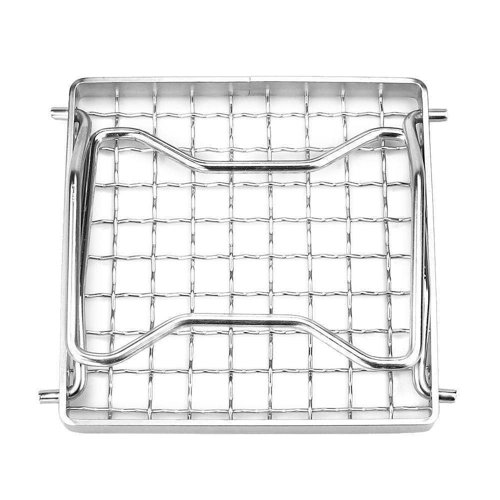 Mini Stainless Steel Grill Folding Stove Stand Barbecue Grill Camping Pot Holder BBQ Net Ultralight Firewood Rack Plate