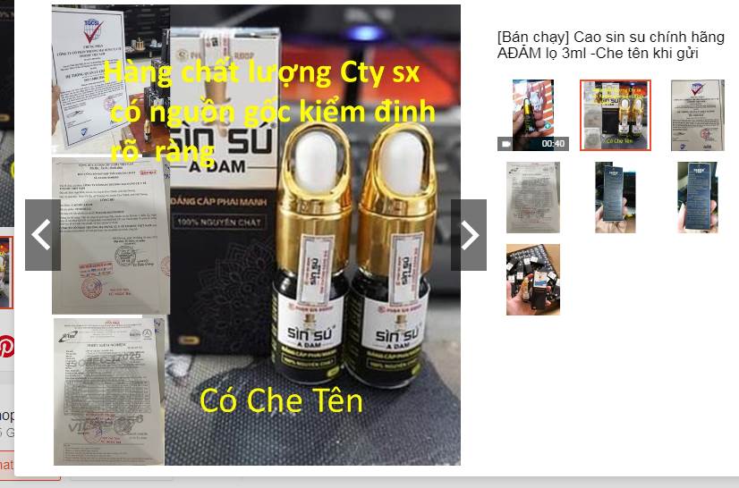 chai xịt chống xuất tinh sớm (SIN SU) giao hàng che tên sản phẩm