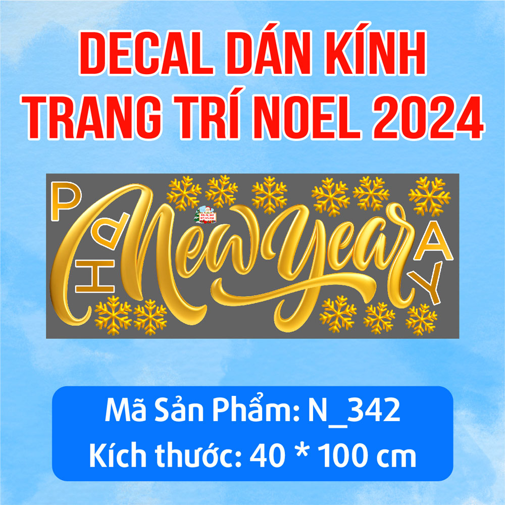DECAL TRANG TRÍ NOEL 2024 CHO KHÁCH SẠN