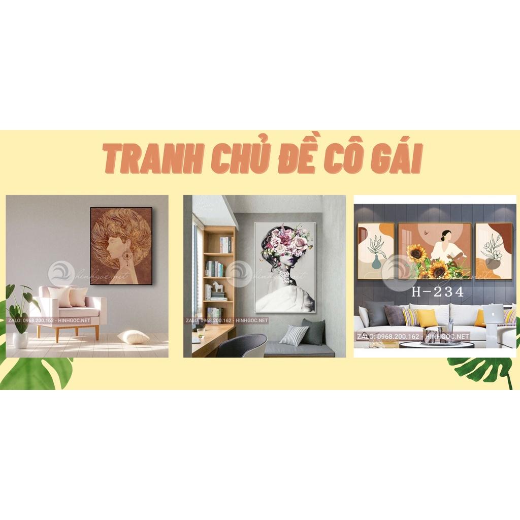 TỔNG HỢP SET 3 TRANH Boho Art Vintage Decor phòng ngủ phòng khách 20x30cm KHUNG VIỀN ĐEN - Jimmycanvas