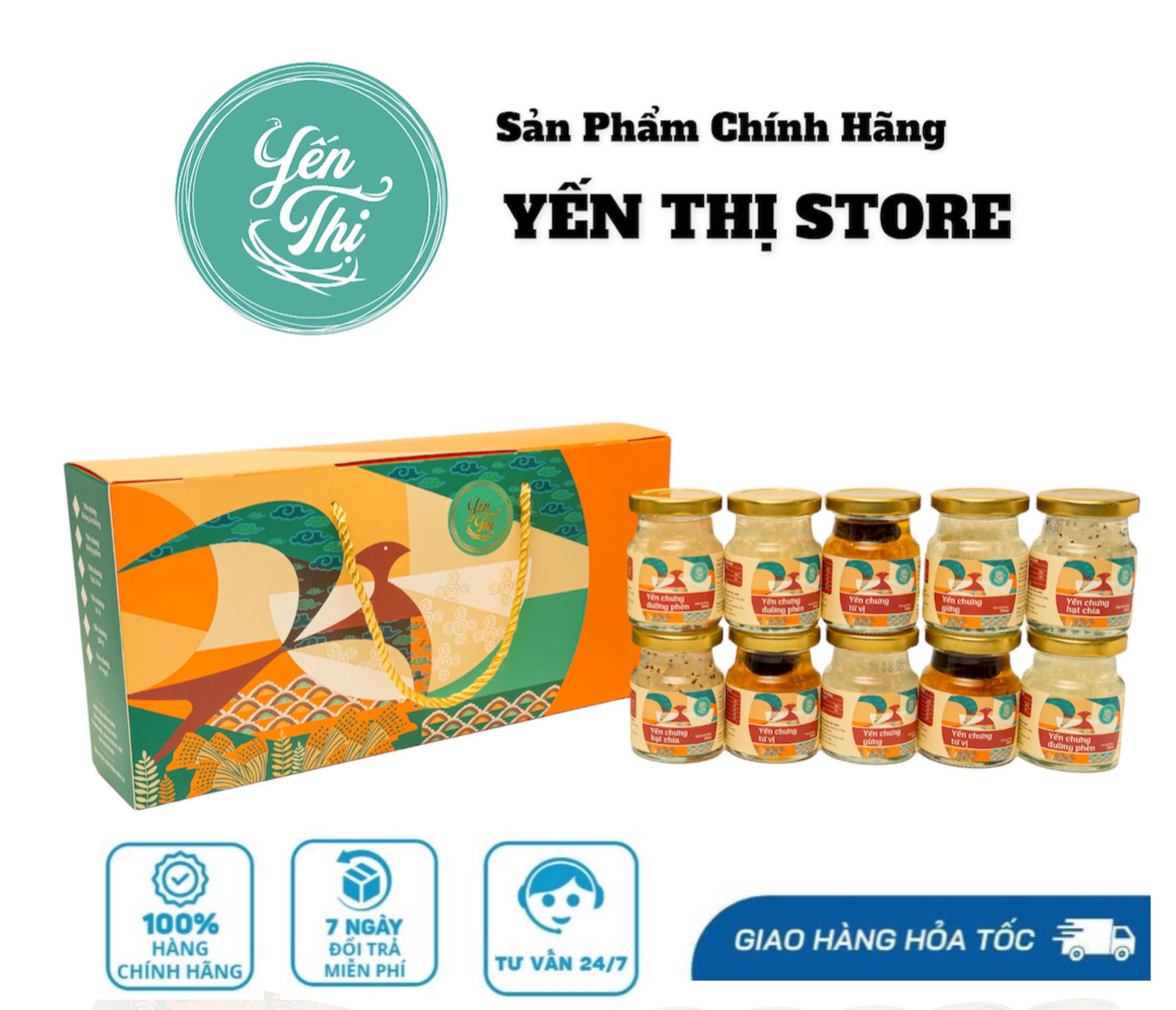 Yến Thị- Gói Đủ Vị Nhà Thị-30 % Yến- Yến Sào Nha Trang