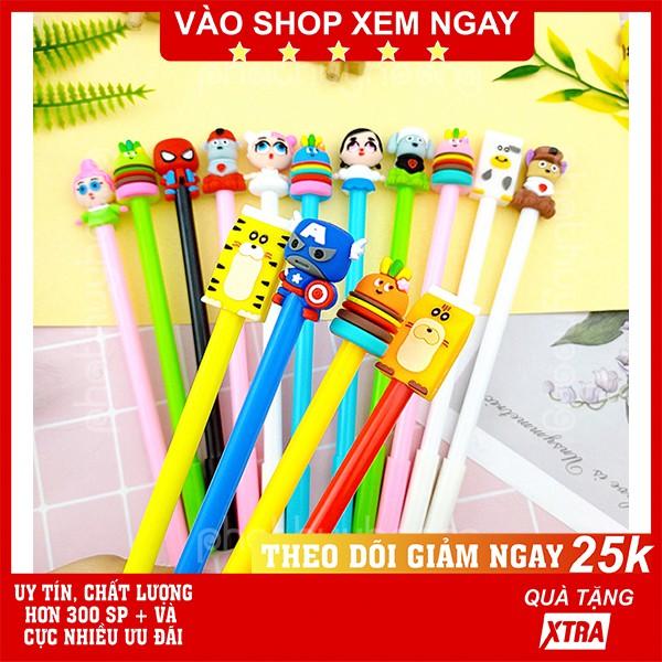 Combo 4 cây bút nước mực xanh/ tím cực cute giá rẻ và chất lượng