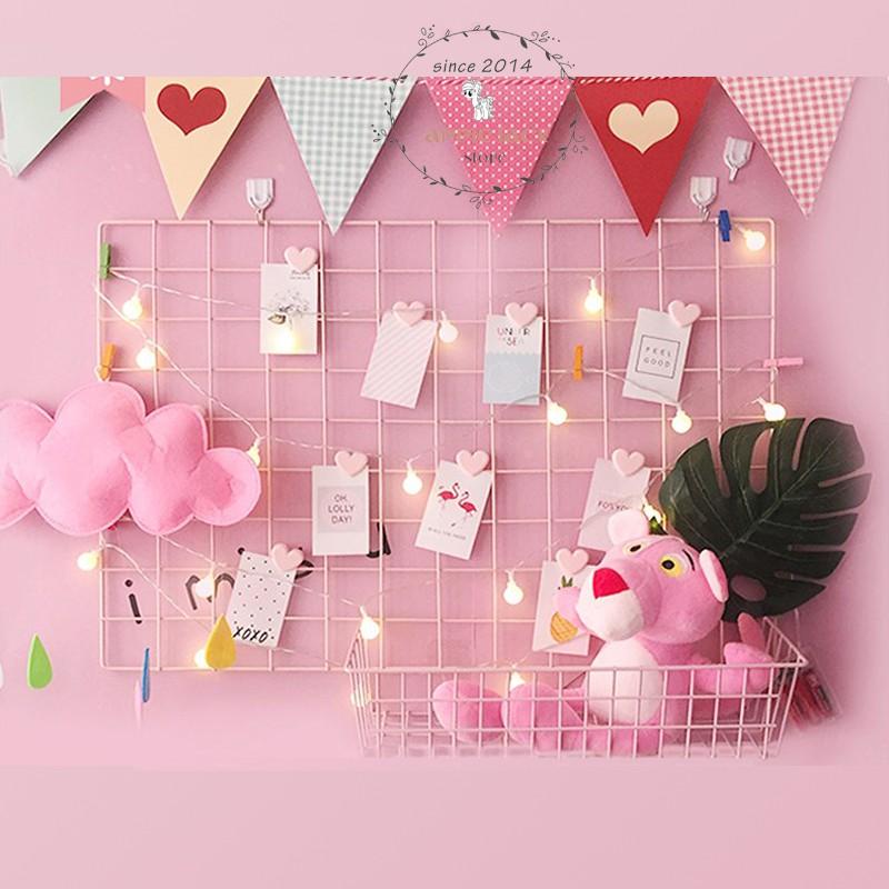 Giỏ sắt trang trí - Phụ kiện cho lưới sắt decor treo ảnh