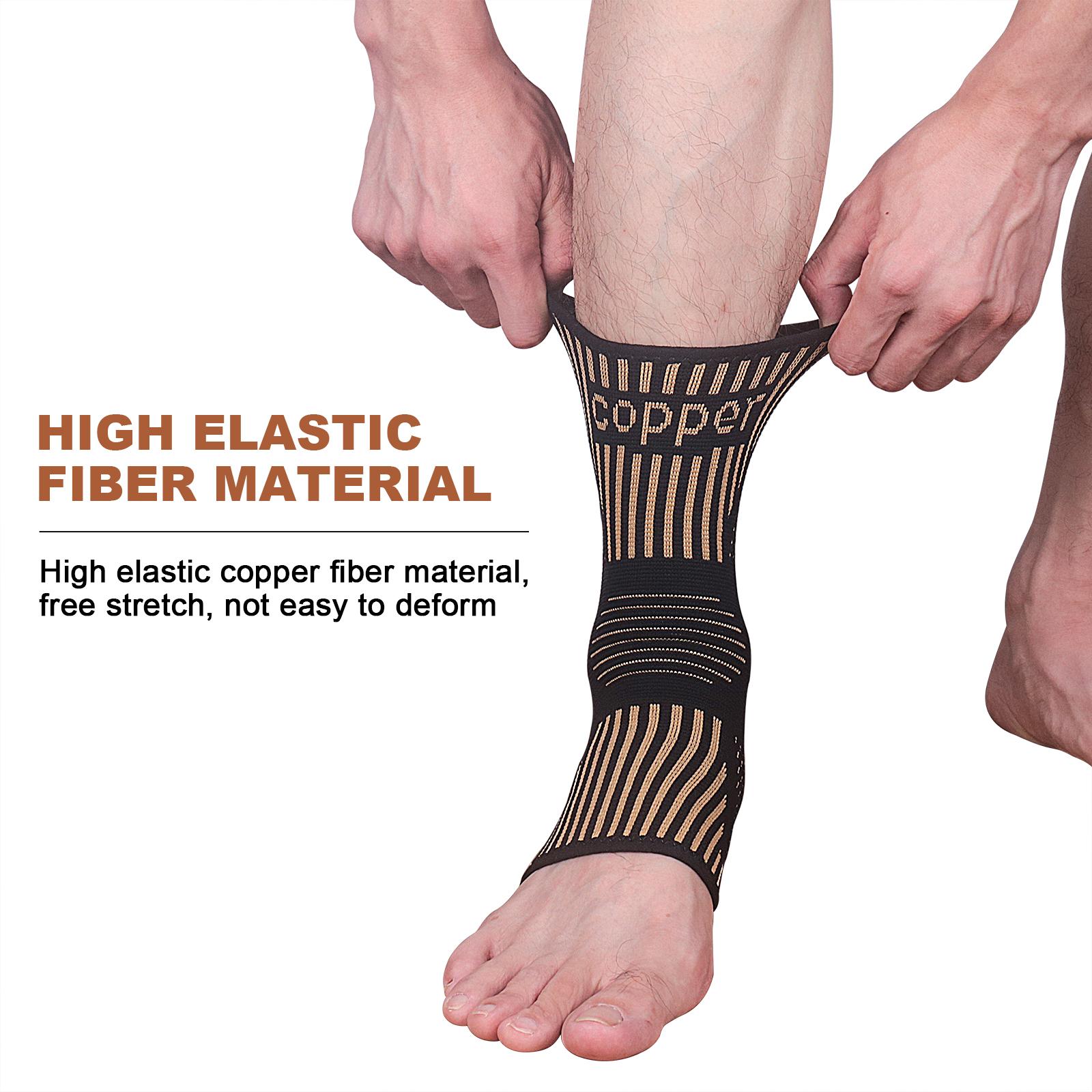 1pc Hỗ trợ niềng mắt cá chân cho nam giới tính nẹp mắt cá chân cho bong gân, gân Achilles, giảm đau, phục hồi, thể thao Color: Copper Size: XL