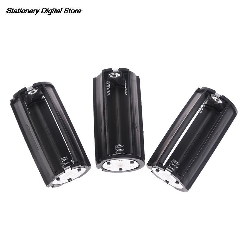 3 Cái 3x Kích thước AA sang D Kích thước Bộ chuyển đổi Pin Bộ chuyển đổi Hộp đựng Hộp Thả Vận chuyển Màu sắc: 1 cái
