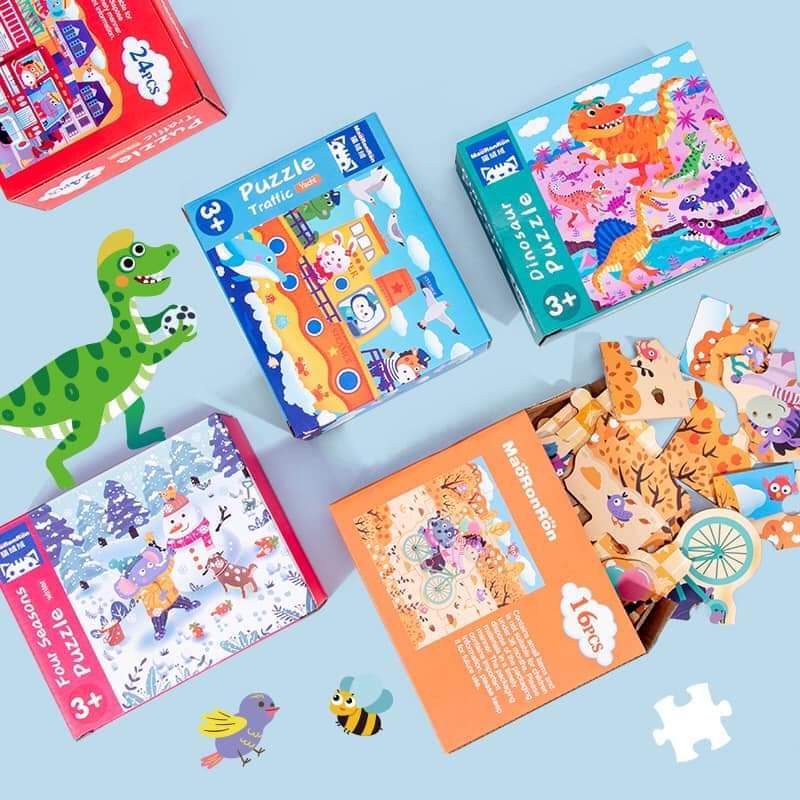 GHÉP HÌNH SET 4 HOT NHẤT HIỆN NAY, nhiều chủ đề giúp bé rèn luyện tư duy