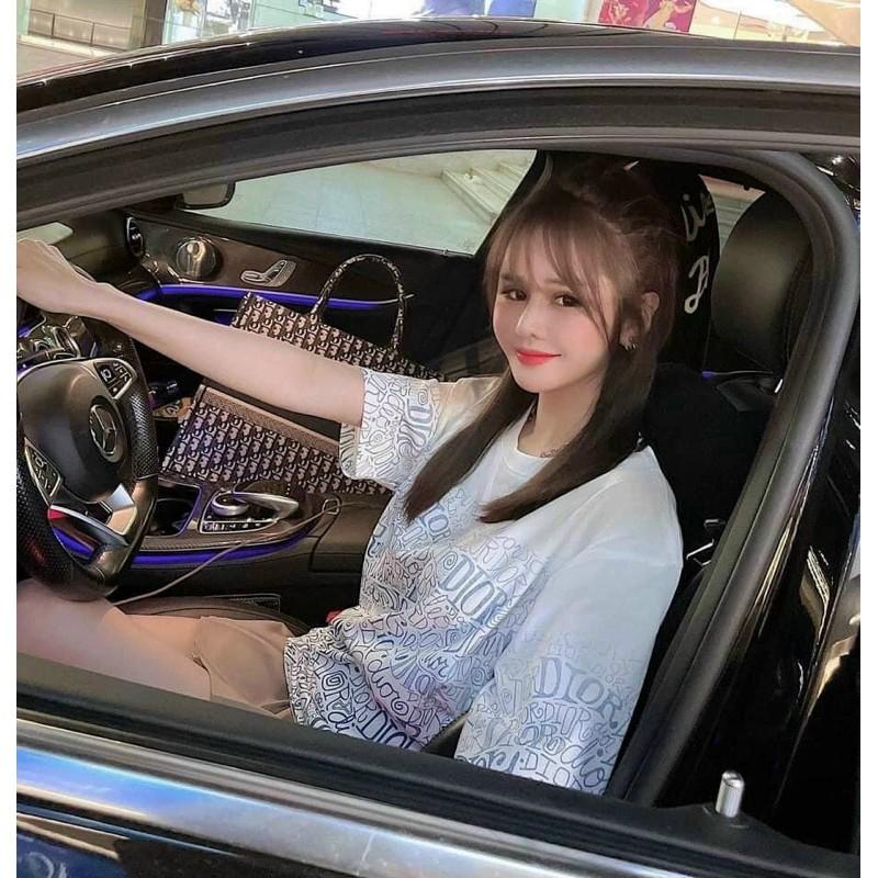 Áo thun loang màu in chữ chất cotton chuẩn hàng quảng châu -kèm team mạc túi zip sịn xò - C
