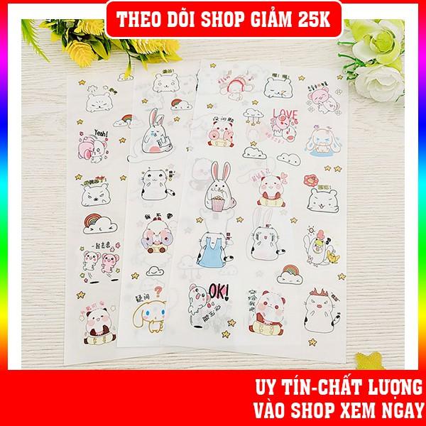 Bộ Sticker Hàn Quốc đa dạng hơn 100 hình khác nhau cực xinh xắn giá cực rẻ