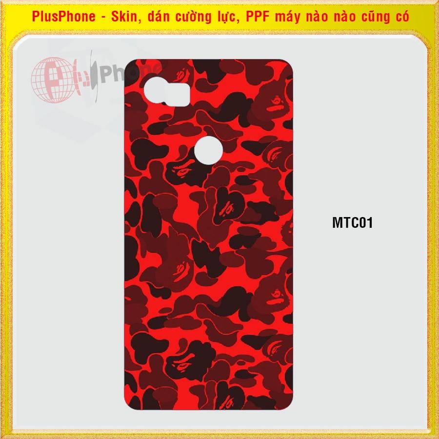Dán Skin mặt sau cho Google Pixel, Pixel XL, Pixel 2, 2XL màu matrix camo