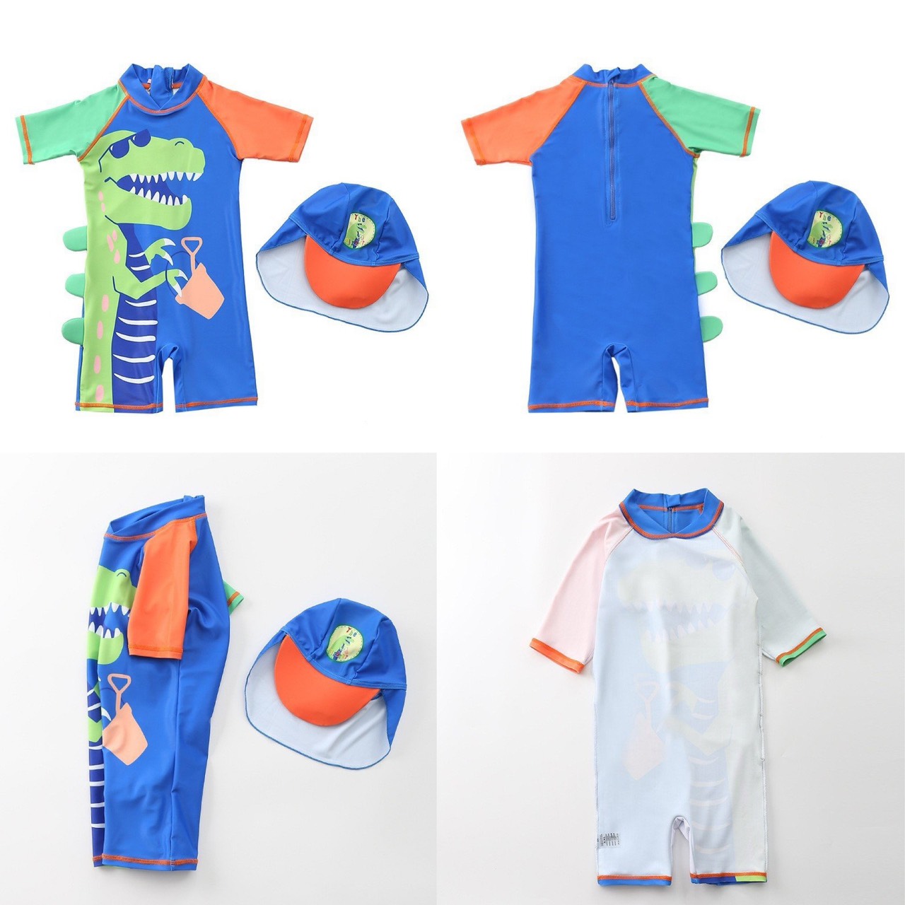 BỘ ĐỒ BƠI BÉ TRAI BÉ GÁI 1 MẢNH LIỀN CHỐNG CẢM LẠNH NHIỀU MẪU ( TẶNG KÈM NÓN BƠI )
