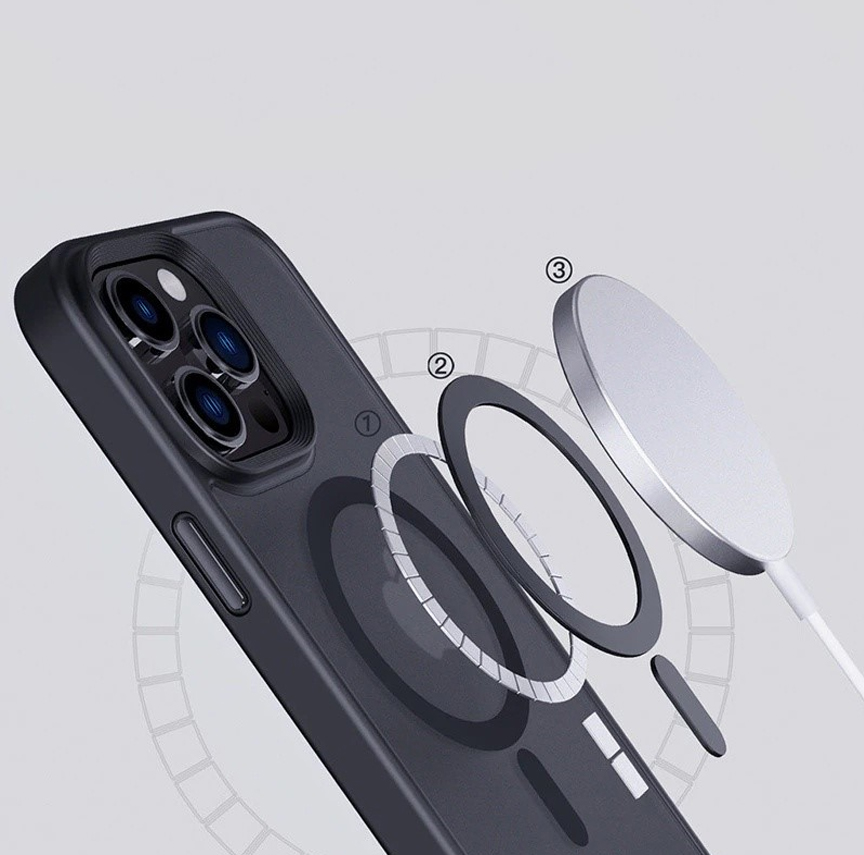 Ốp lưng Likgus chống sốc, chống vân tay cho iPhone 15 Pro/ 15 Pro Max/ 14 Pro/ 14 Pro Max, hỗ trợ sạc không dây - Hàng chính hãng