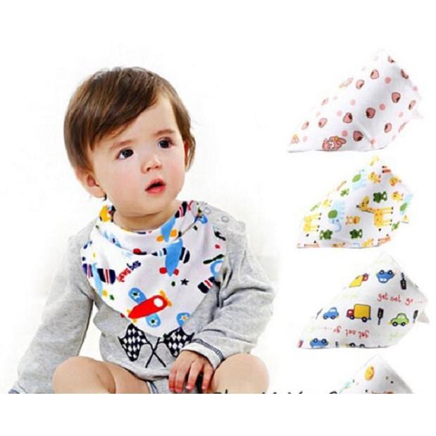 100 yếm cotton nền màu