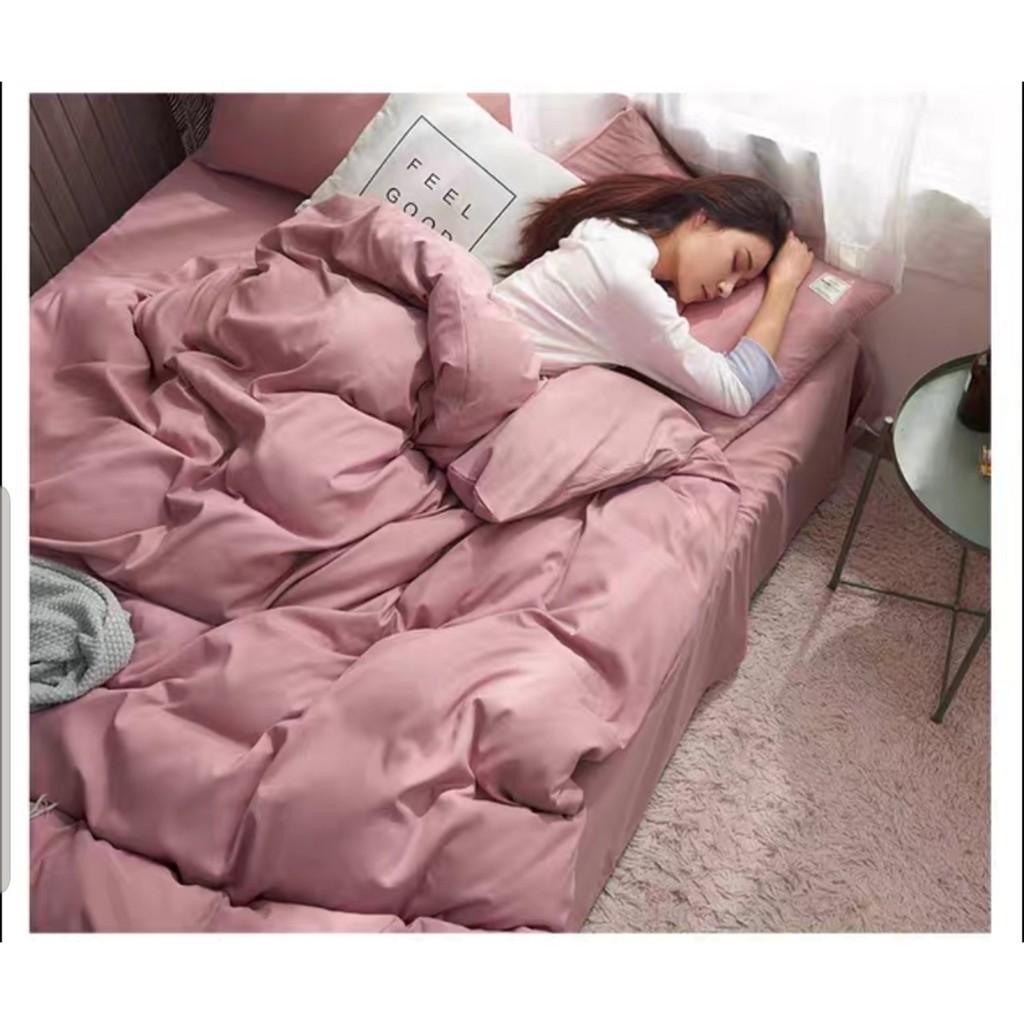 Bộ Chăn Ga Gối Cotton đũi hàng nhập cao cấp - tổng hợp
