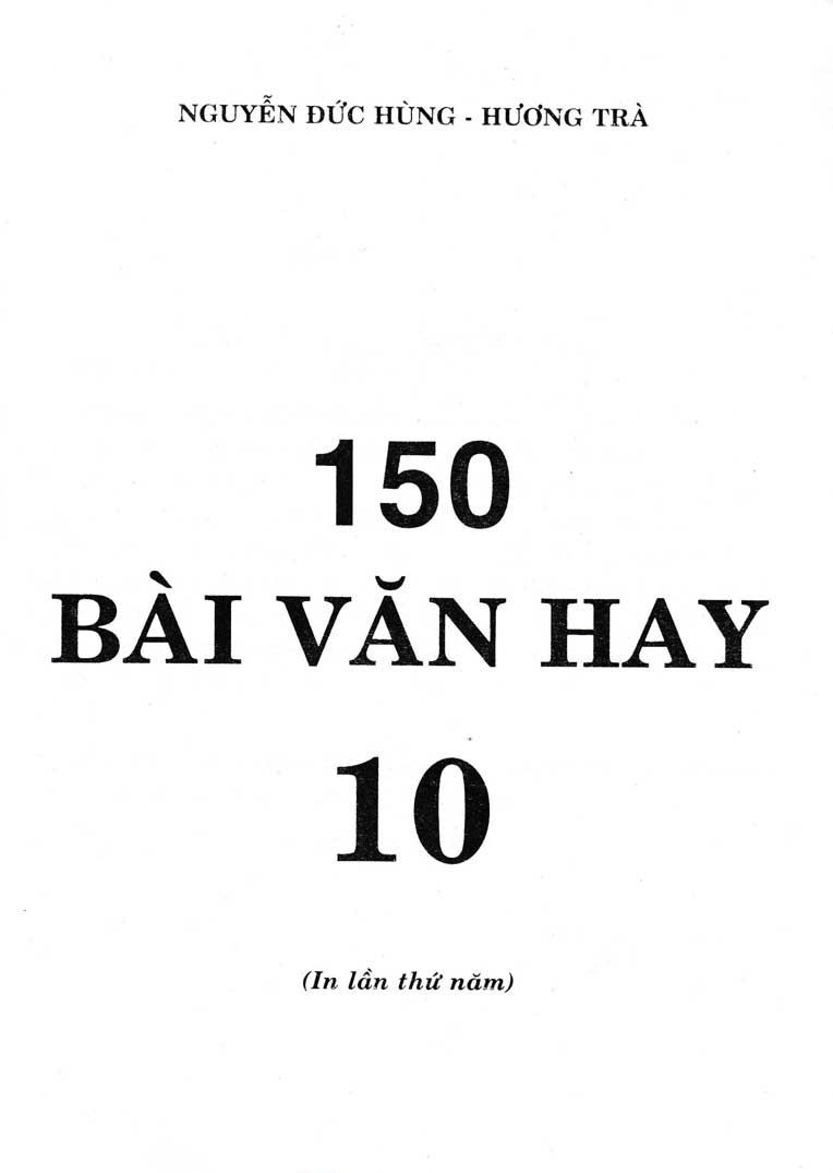 150 Bài Văn Hay 10