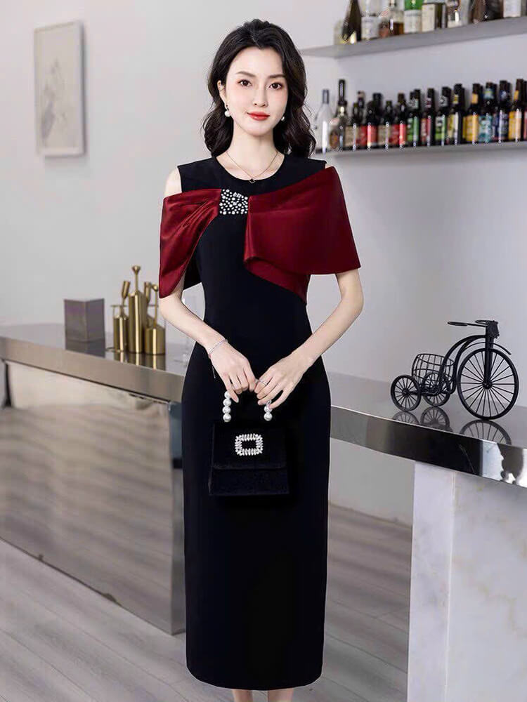 Đầm đính đá dự tiệc cao cấp