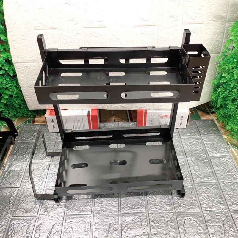 KỆ GIA VỊ ĐA NĂNG INOX 2 TẦNG VÀ 3 TẦNG SƠN TĨNH ĐIỆN