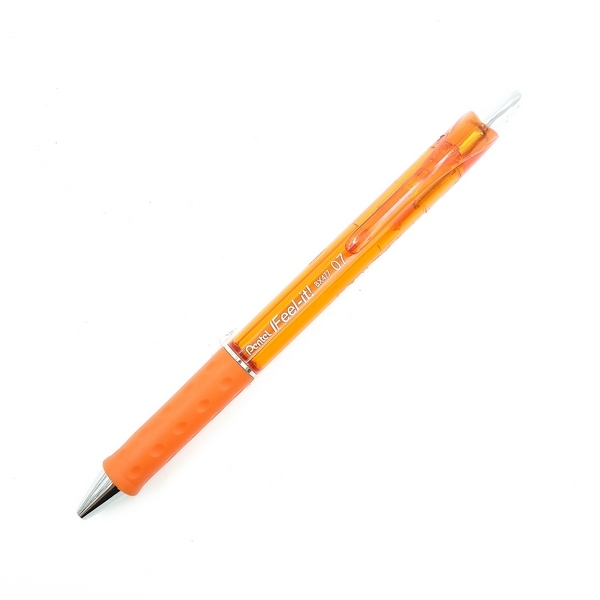 Bộ 2 Bút Bi Bấm Pentel 0.7 BX477F - Màu Cam