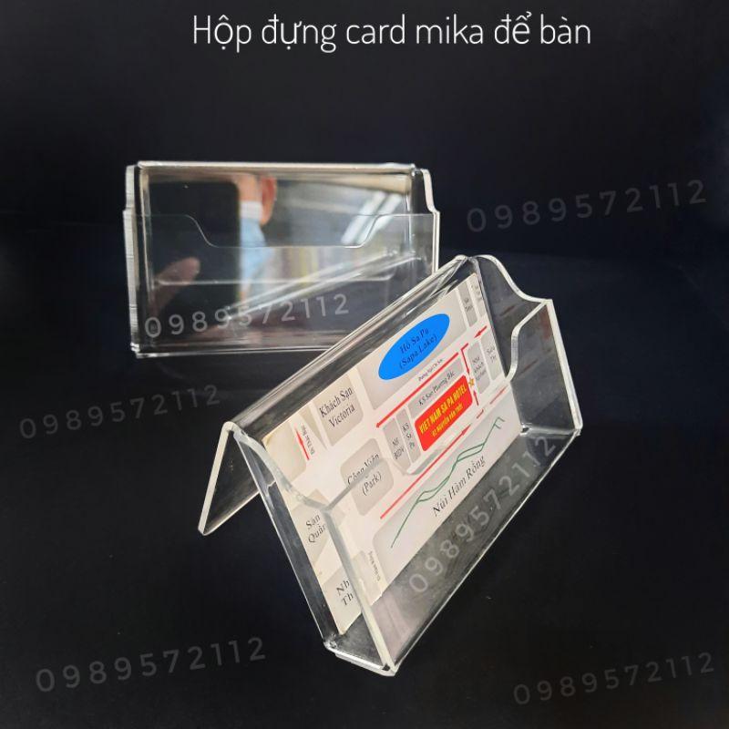 Hộp đựng card visit mika dày 2mm.để bàn làm việc