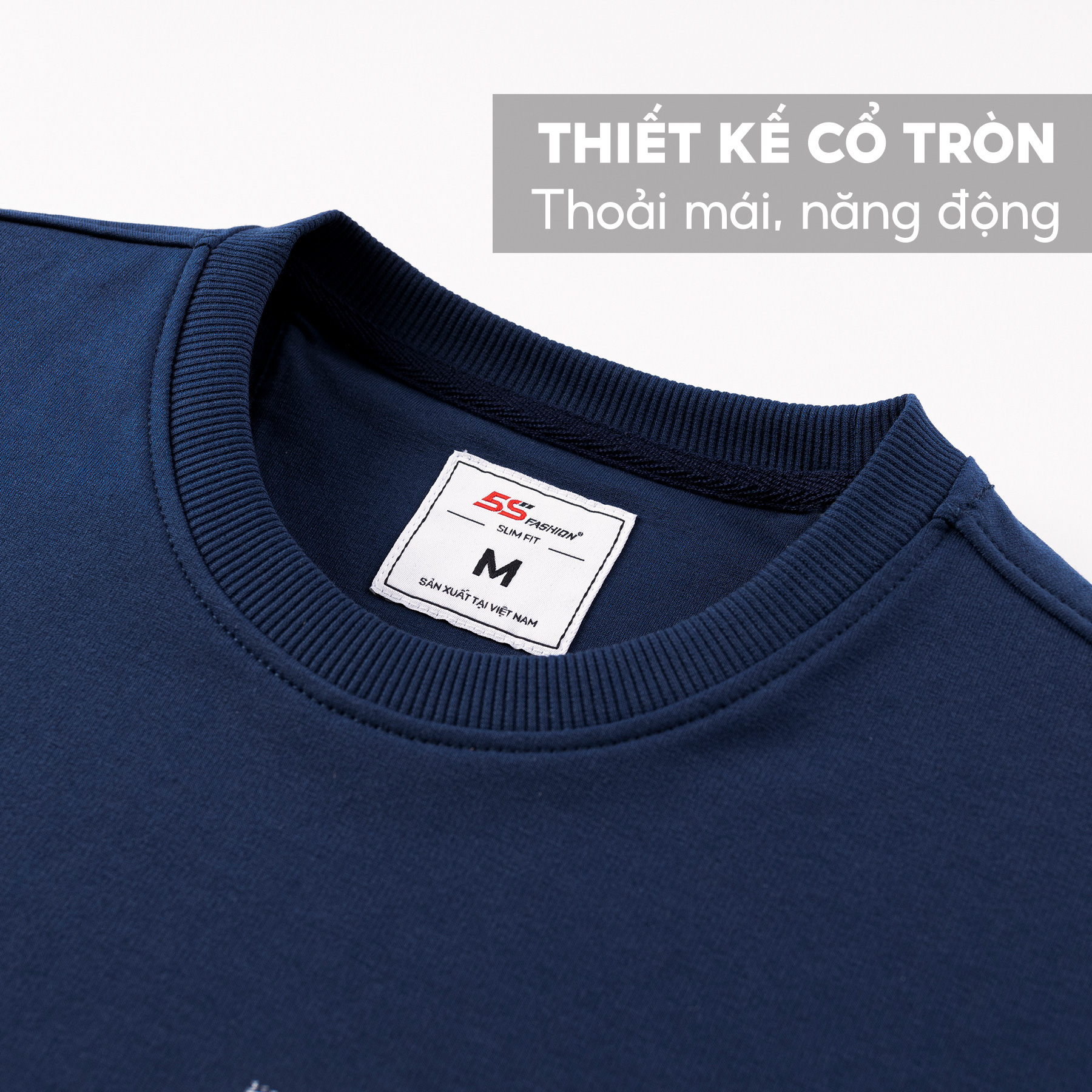 Áo Sweater Nam Thu Đông Chất Nỉ KEEP MOVING, Vải Cotton USA Cao Cấp, Dày Dặn, Mềm Mịn, Thiết Kế In Ấn Tượng (ANO22039)