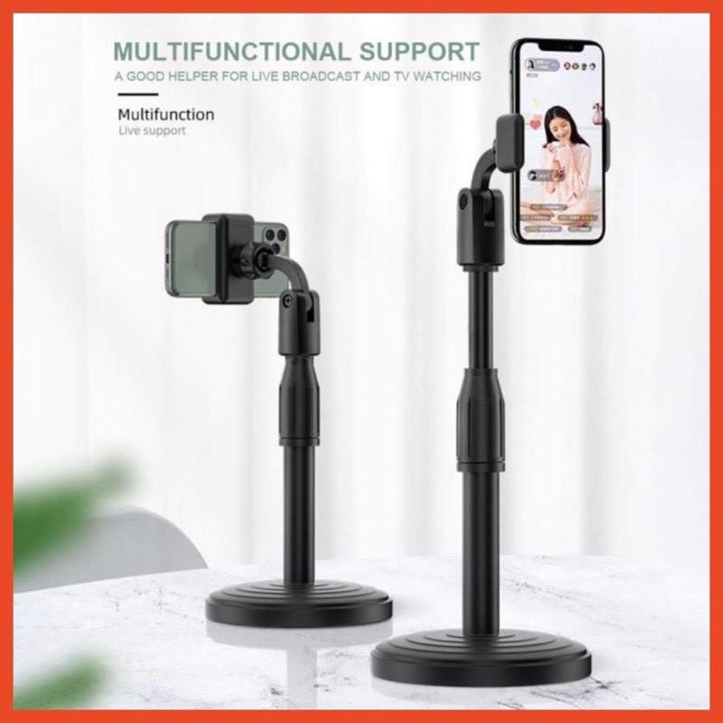 Giá đỡ điện thoại Microphone Stands, kẹp chống lưng 360 ,đế chân tròn để bàn, gía đỡ tiện lợi đa năng