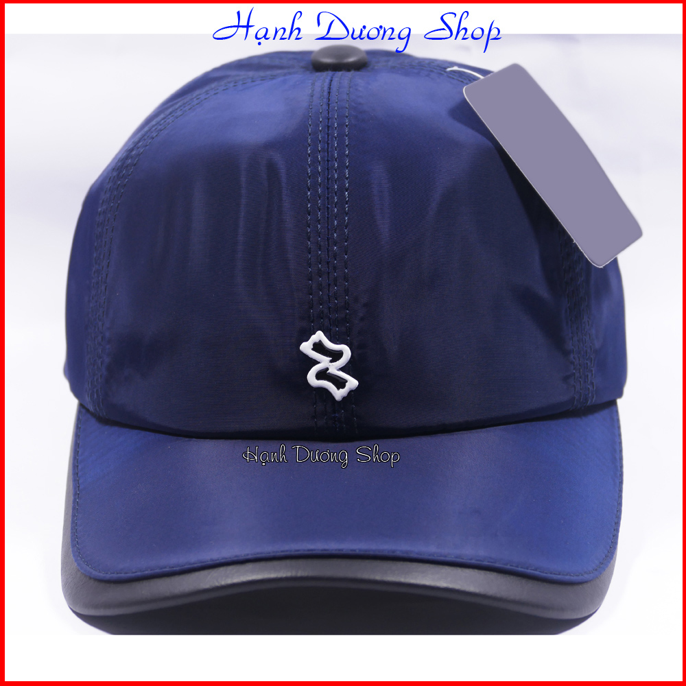Mũ lưỡi trai vải dù logo chữ Z đẹp mắt, viền kết bọc da thời trang, có khóa đuôi điều chỉnh size