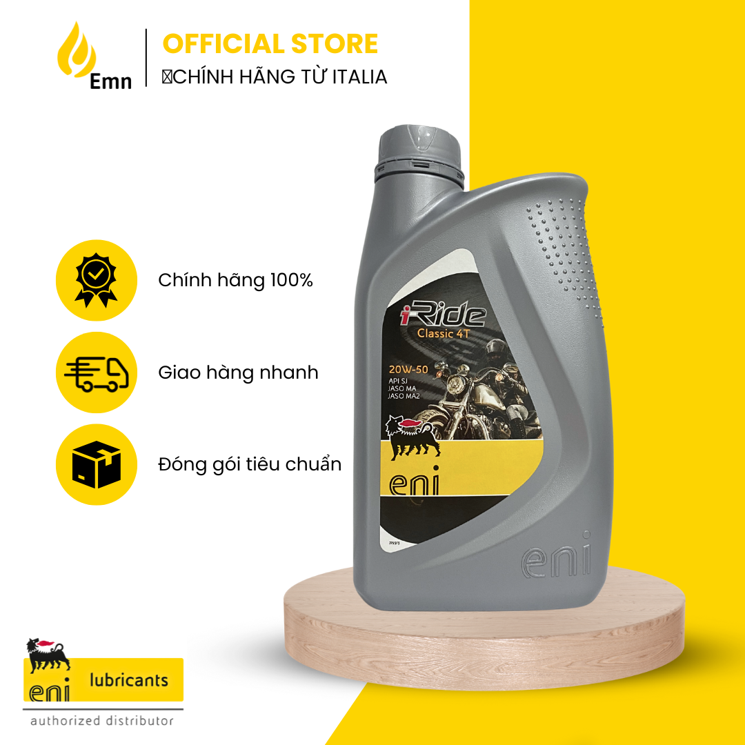 (HCM) NHỚT ENI I-RIDE CLASSIC 4T 20W50 CHO XE SỐ 1L