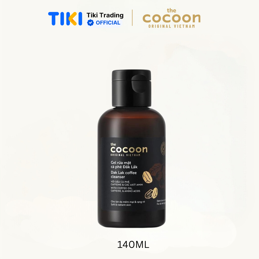 Sữa rửa mặt dạng gel rửa mặt cà phê Đắk Lắk Cocoon 140ml