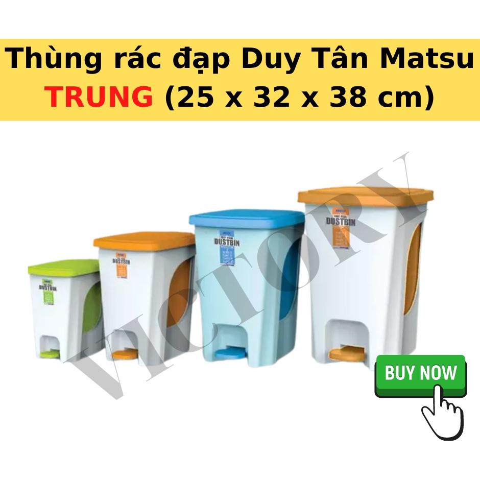 THÙNG RÁC ĐẠP MATSU TRUNG NHỰA DUY TÂN CHÍNH HÃNG