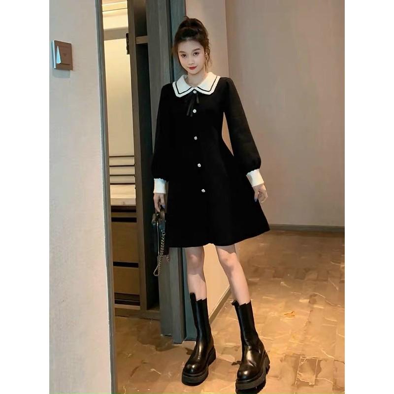 Váy len nơ QC cao cấp