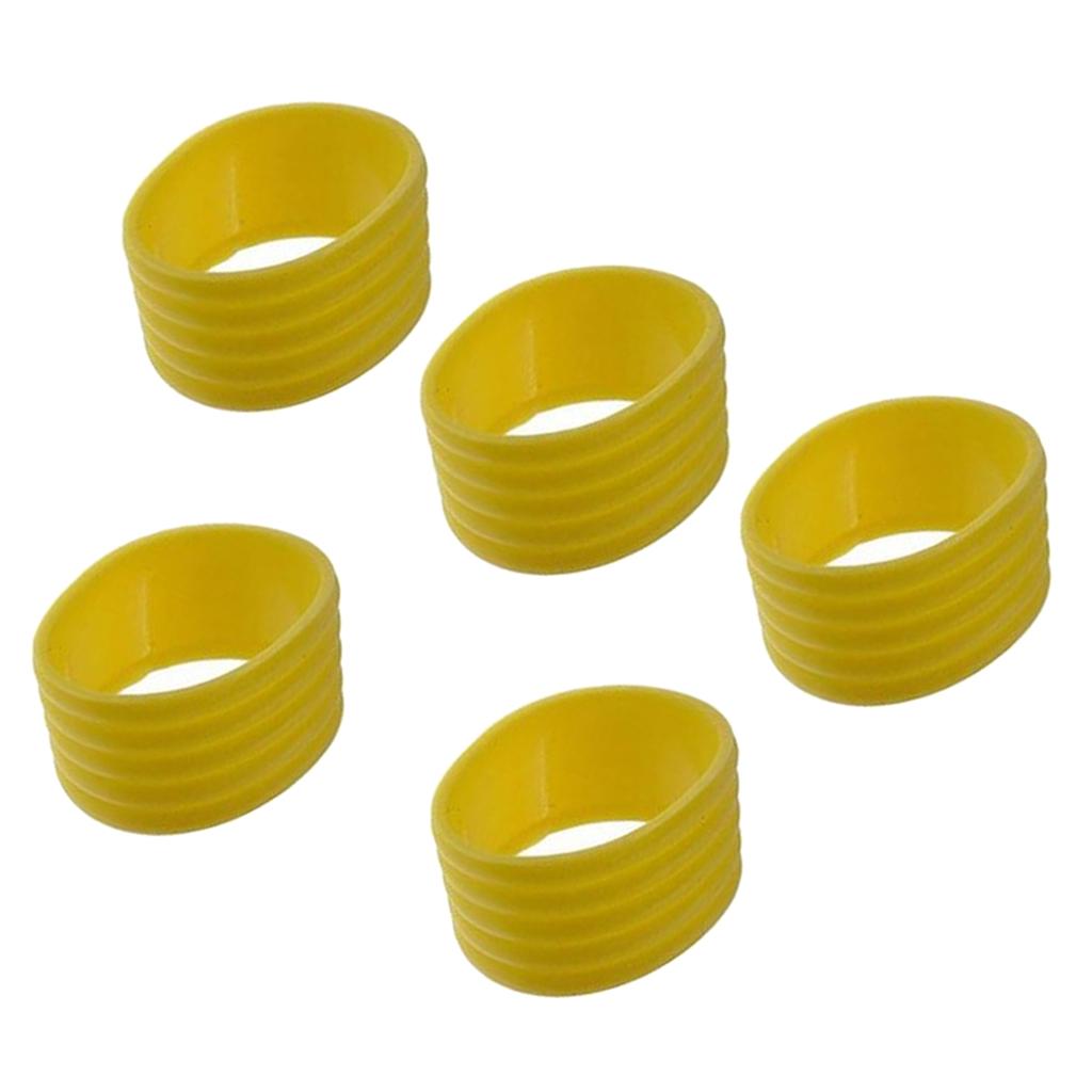20 Pieces Racquet Grip Ring Badminton Silicone Handle Fix Ring with 4 Color