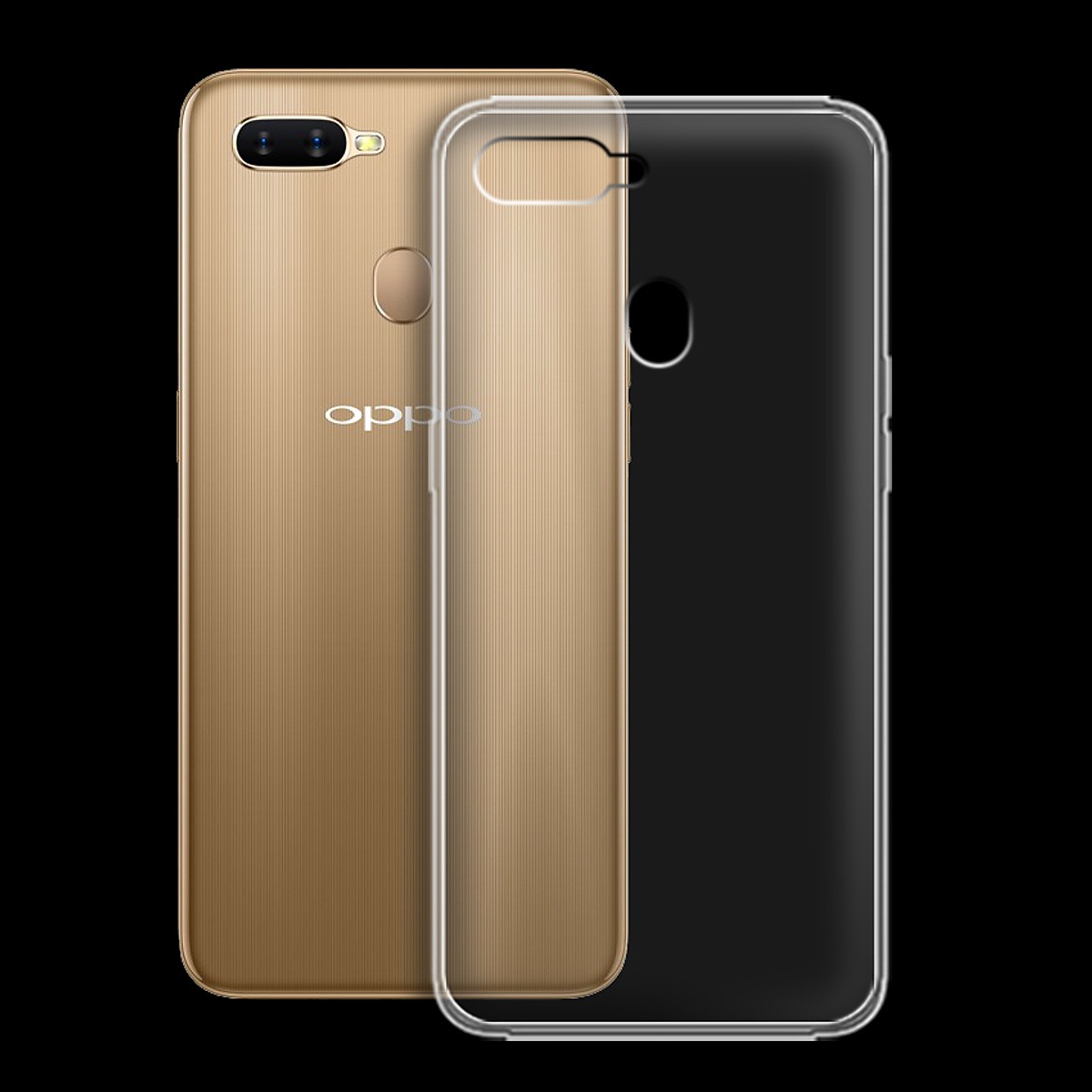 Ốp lưng silicon dẻo trong suốt Loại A cao cấp cho OPPO A7