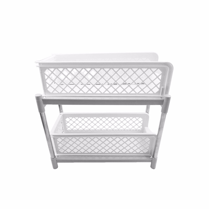 Kệ Để Gọn Đồ 2 Tầng Kiểu Trượt Mới Tashuan 38 x 36 x 18 cm - Giao màu ngẫu nhiên