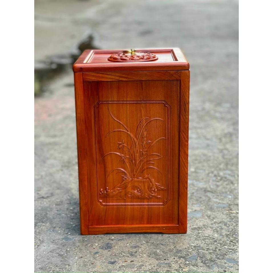 Thùng đựng rác gỗ hương