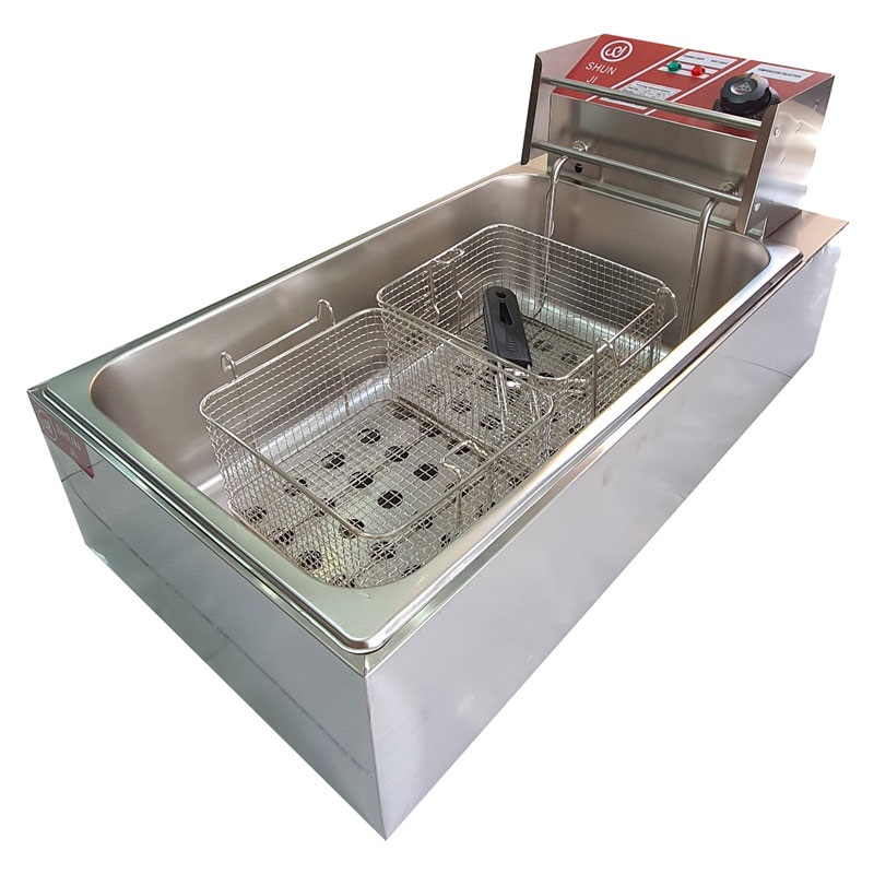 Bếp Chiên Nhúng ETon 1 Khay 12 Lít. Giá Nhúng Lớn Chất liệu Inox 304 Công Suất 3500W