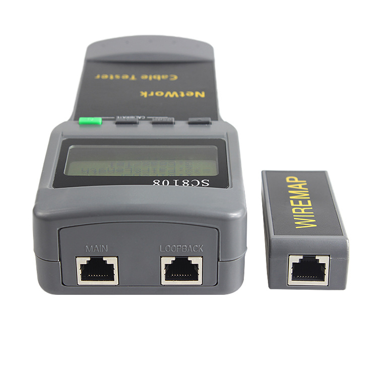 Thiết Bị Kiểm Tra Mạng LAN Không Dây SC8108 Hiển Thị Màn Hình LCD RJ45, 5E, 6E