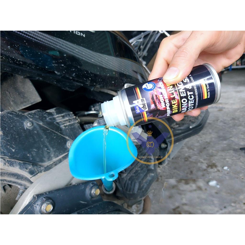 Súc rửa và Nano bảo vệ động cơ, Vệ sinh buồng đốt xe máy Bluechem 50ml