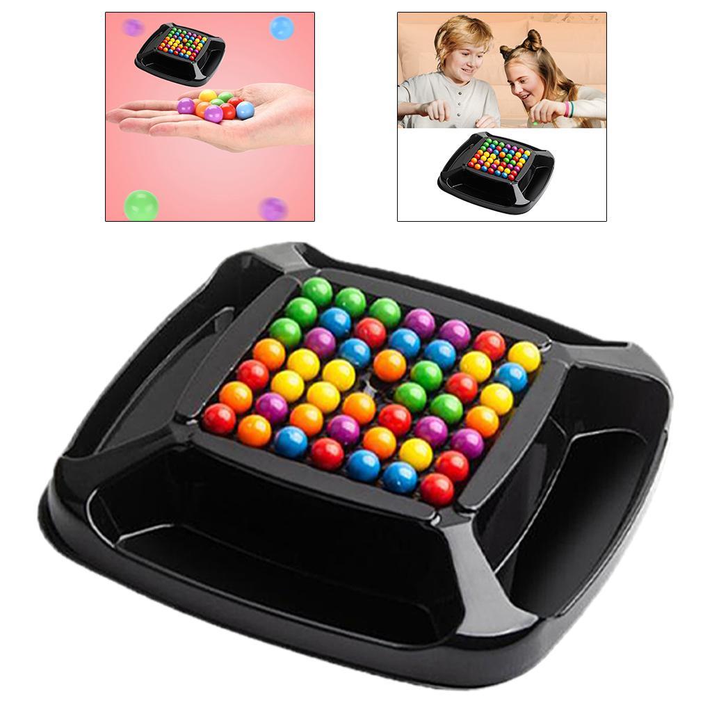 Colorful Rainbow Beads Toys Color Matching Puzzle Chess Game