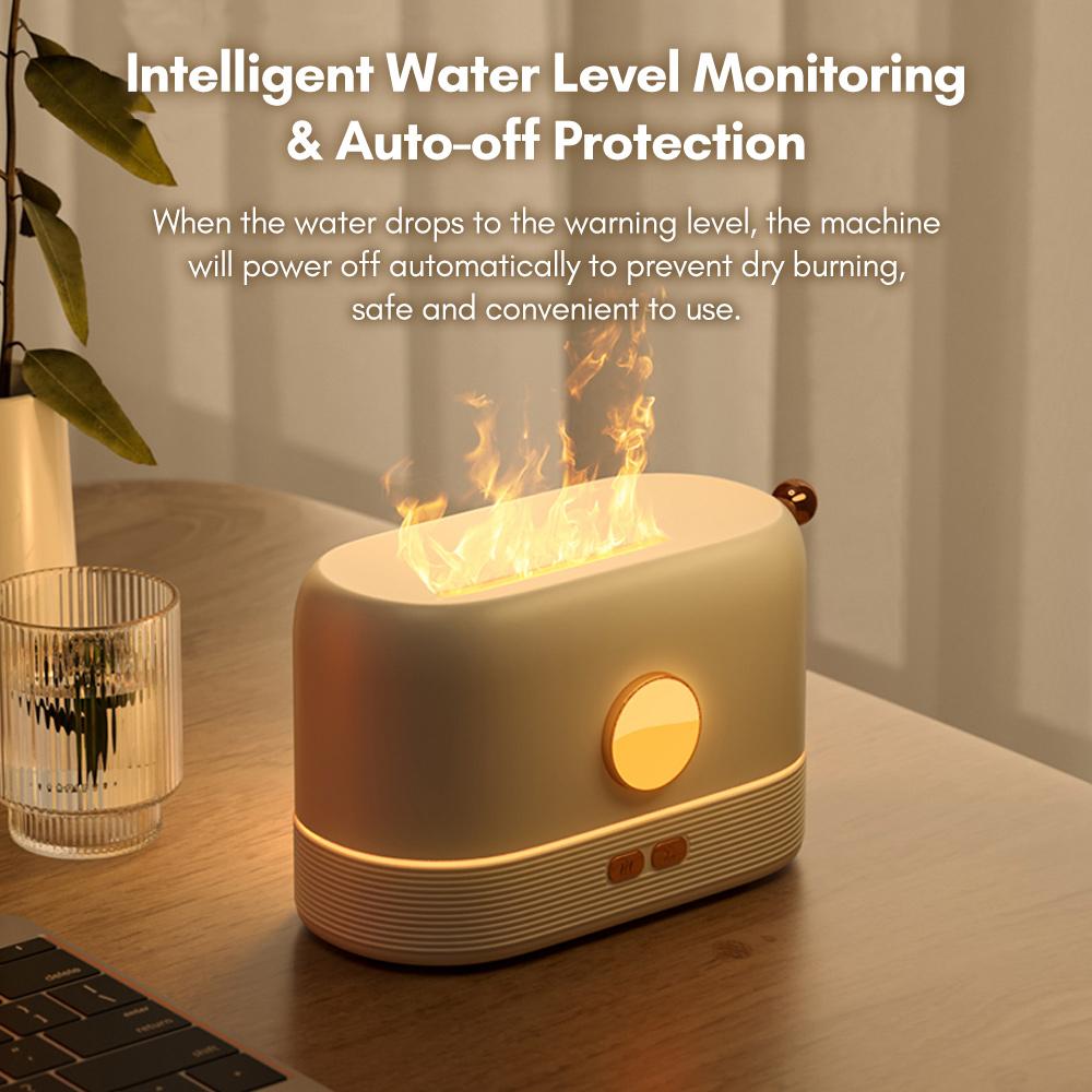 Máy Tạo Ẩm Phun Sương Khuếch Tán Tinh Dầu 2 Trong 1 Mô Phỏng Ngọn Lửa Aroma Jf801