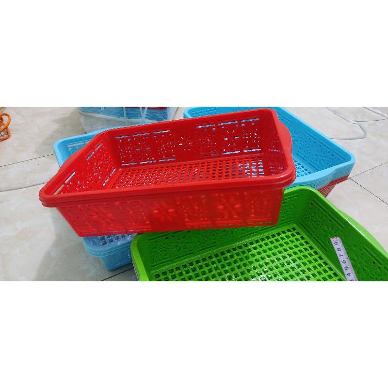 rổ chữ nhật siêu to kích thước 42x 30x10cm  nhựa PP nguyên chất