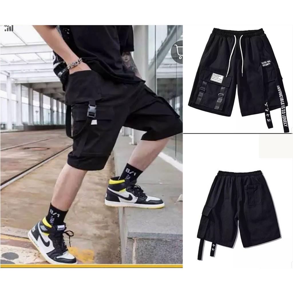 Quần Short Nam Phối Dây Có Túi Hộp Siêu Chất