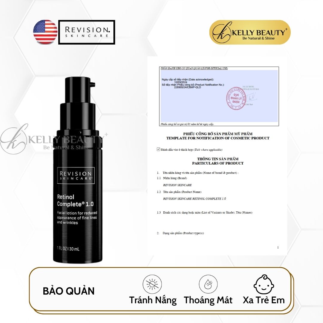 Serum Trẻ Hóa và Cải Thiện Nếp Nhăn Revision Retinol Complete | Kelly Beauty
